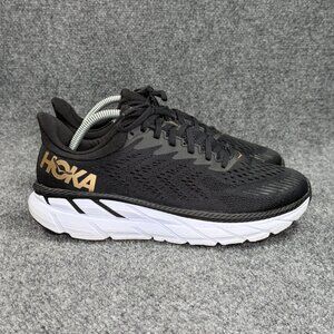 Hoka Clifton 7 Running Shoes Women's Size 10 Black Athletic Training Sneakers